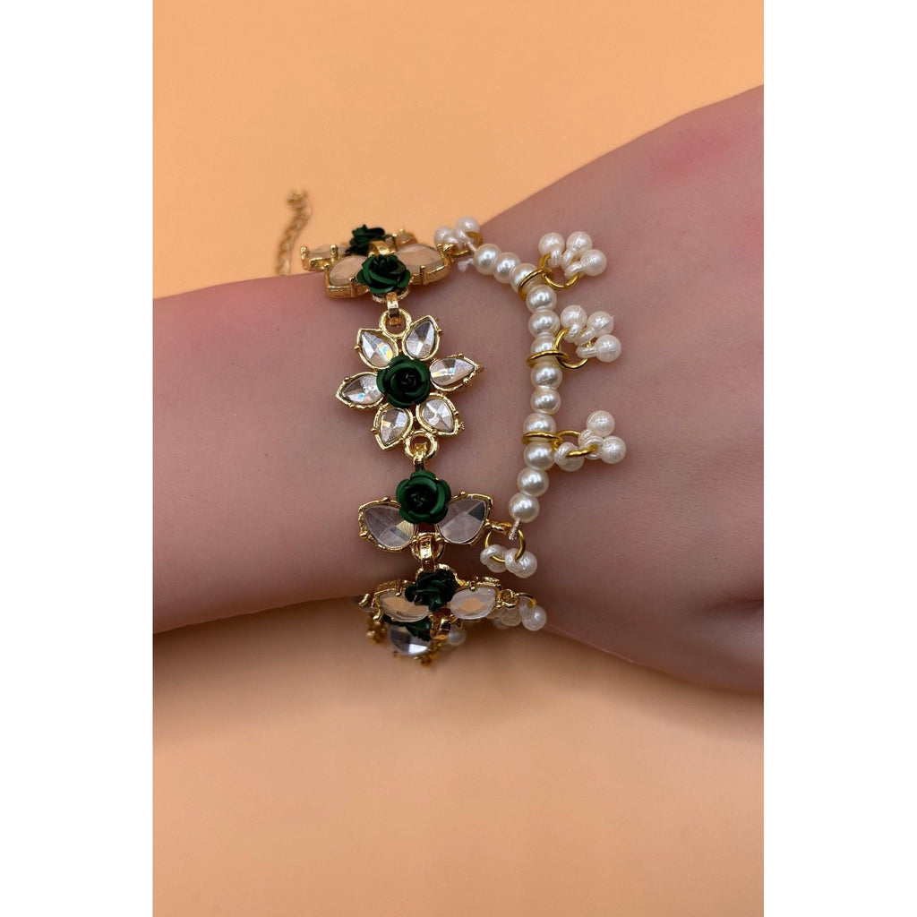 Gulab kundan Bracelet - NajmaDesigns & Co.
