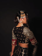 • Clothing: Embroidered/Printed suit for women - Made of best quality fabric - lawn or linen or chiffon- pure silk - Available at Najma Designs & Co. • Jewelry: Gold-plated stud earrings for