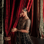 • Clothing: Embroidered/Printed suit for women - Made of best quality fabric - lawn or linen or chiffon - pure silk - Available at Najma Designs & Co. • Jewelry: Gold - plated stud earrings for
