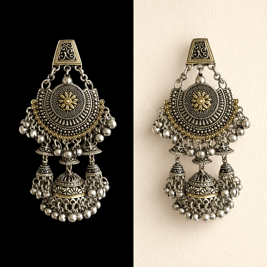 • Clothing: Embroidered/Printed suit for women - Made of best quality fabric - lawn or linen or chiffon - pure silk - Available at Najma Designs & Co. • Jewelry: Gold - plated stud earrings for