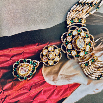 • Clothing: Embroidered/Printed suit for women - Made of best quality fabric - lawn or linen or chiffon - pure silk - Available at Najma Designs & Co. • Jewelry: Gold - plated stud earrings for