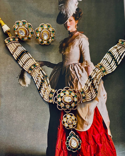 • Clothing: Embroidered/Printed suit for women - Made of best quality fabric - lawn or linen or chiffon - pure silk - Available at Najma Designs & Co. • Jewelry: Gold - plated stud earrings for