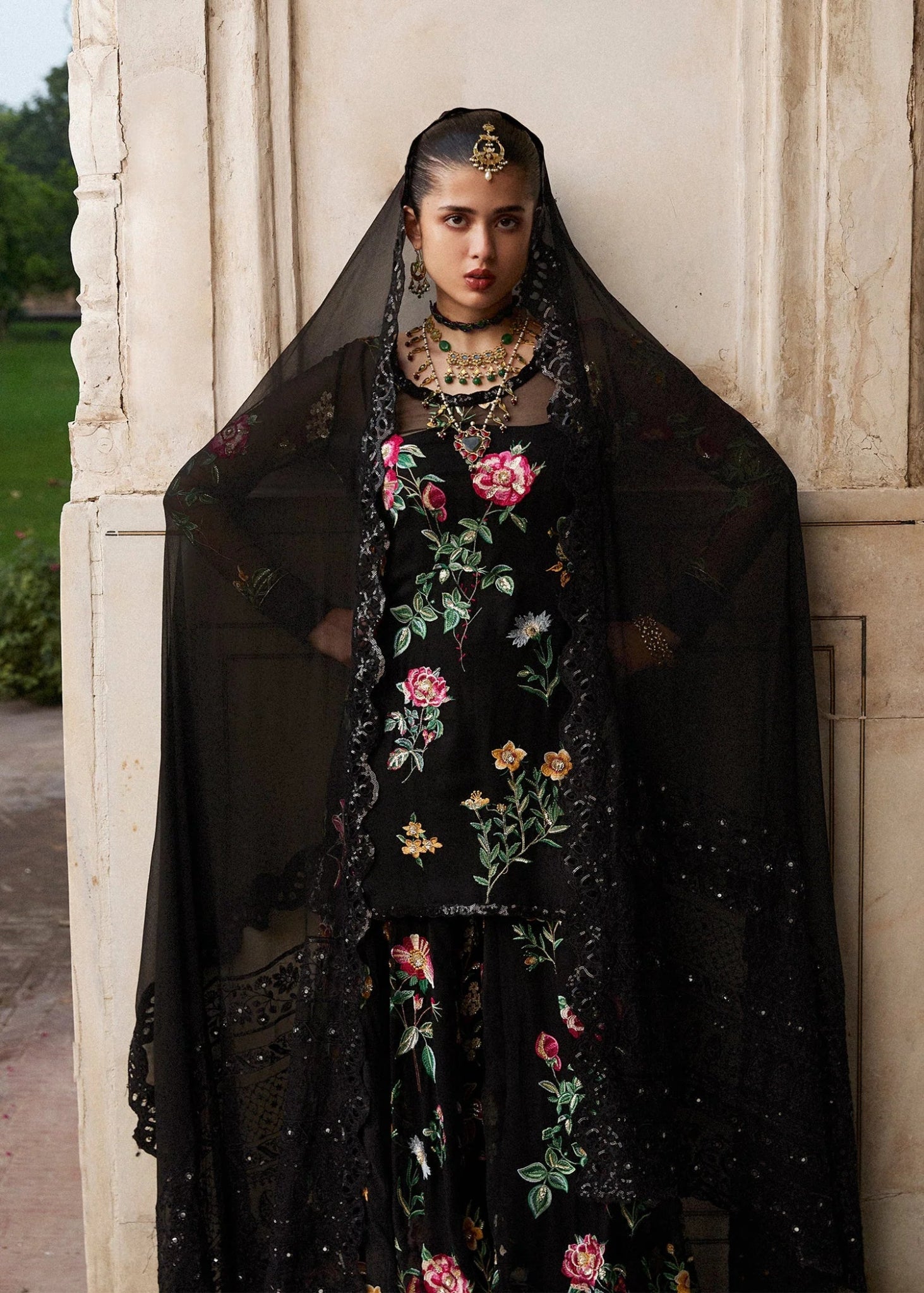 • Clothing: Embroidered/Printed suit for women - Made of best quality fabric - lawn or linen or chiffon - pure silk - Available at Najma Designs & Co. • Jewelry: Gold - plated stud earrings for