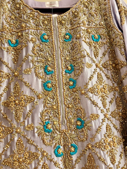 • Clothing: Embroidered/Printed suit for women - Made of best quality fabric - lawn or linen or chiffon - pure silk - Available at Najma Designs & Co. • Jewelry: Gold - plated stud earrings for