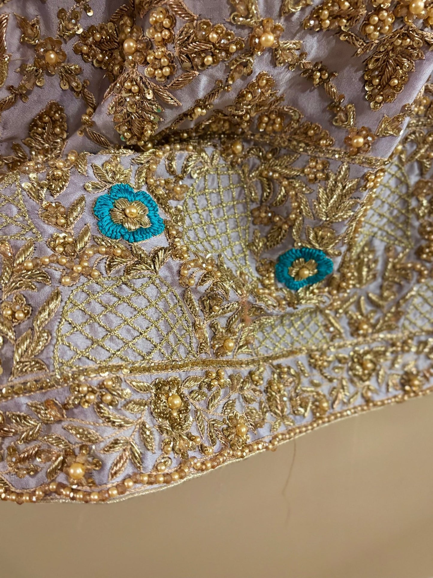 • Clothing: Embroidered/Printed suit for women - Made of best quality fabric - lawn or linen or chiffon - pure silk - Available at Najma Designs & Co. • Jewelry: Gold - plated stud earrings for