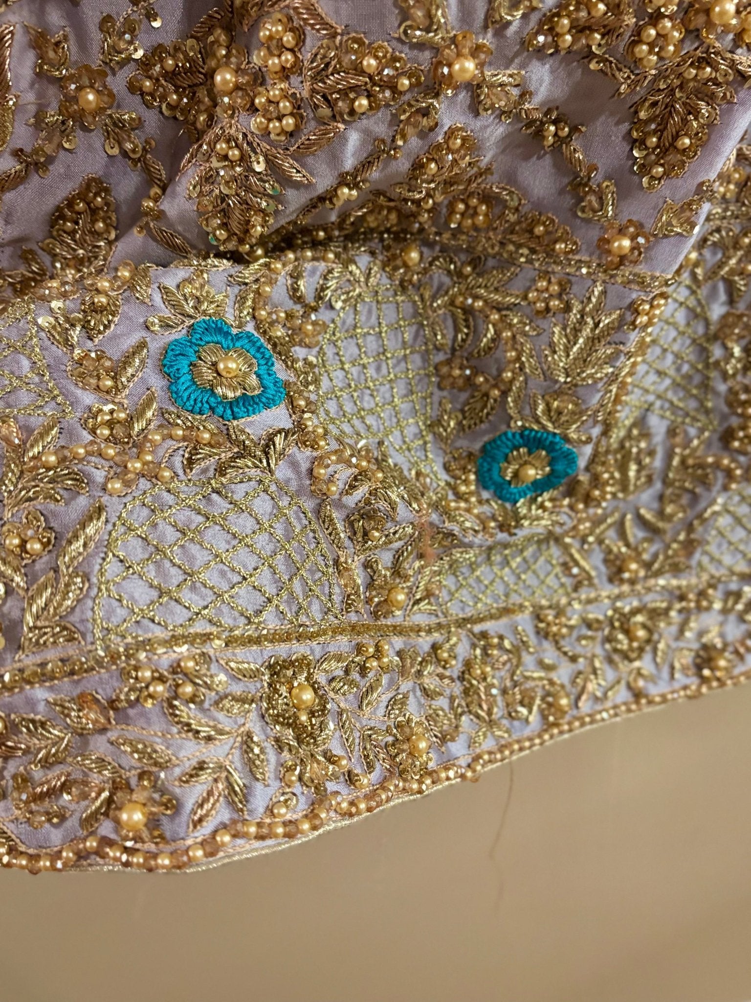 • Clothing: Embroidered/Printed suit for women - Made of best quality fabric - lawn or linen or chiffon - pure silk - Available at Najma Designs & Co. • Jewelry: Gold - plated stud earrings for