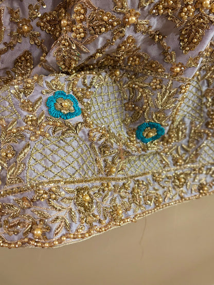 • Clothing: Embroidered/Printed suit for women - Made of best quality fabric - lawn or linen or chiffon - pure silk - Available at Najma Designs & Co. • Jewelry: Gold - plated stud earrings for