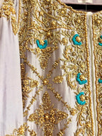 • Clothing: Embroidered/Printed suit for women - Made of best quality fabric - lawn or linen or chiffon - pure silk - Available at Najma Designs & Co. • Jewelry: Gold - plated stud earrings for