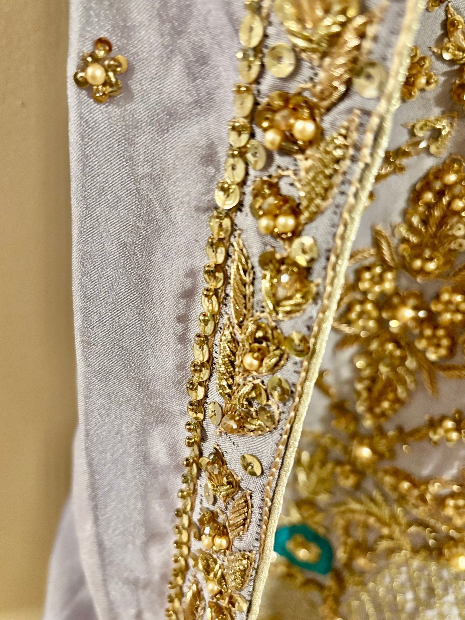 • Clothing: Embroidered/Printed suit for women - Made of best quality fabric - lawn or linen or chiffon - pure silk - Available at Najma Designs & Co. • Jewelry: Gold - plated stud earrings for