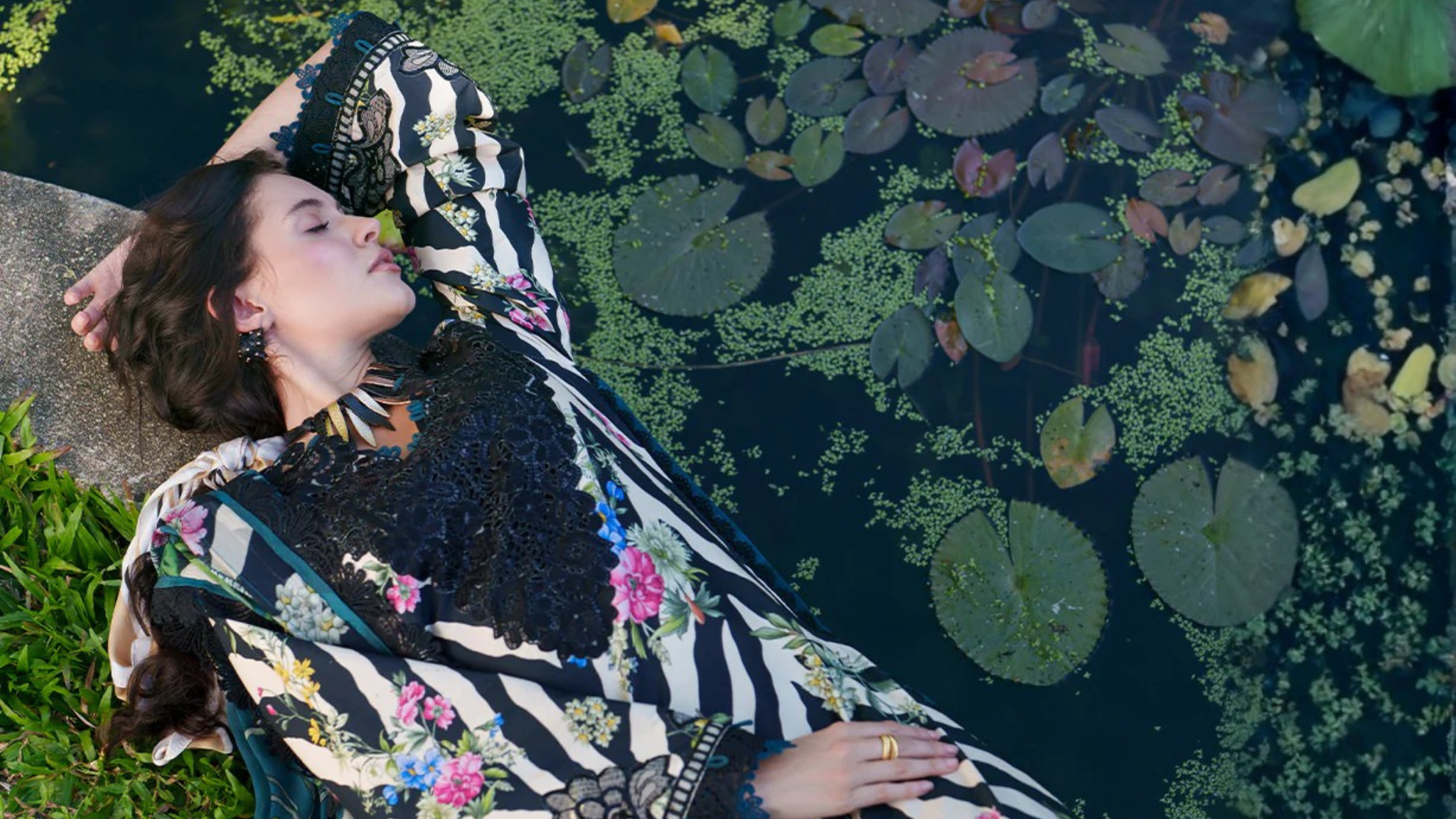 • Clothing: Embroidered/Printed suit for women - Made of best quality fabric - lawn or linen or chiffon - pure silk - Available at Najma Designs & Co. • Jewelry: Gold - plated stud earrings for