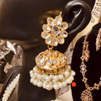 • Clothing: Embroidered/Printed suit for women - Made of best quality fabric - lawn or linen or chiffon - pure silk - Available at Najma Designs & Co. • Jewelry: Gold - plated stud earrings for