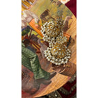 • Clothing: Embroidered/Printed suit for women - Made of best quality fabric - lawn or linen or chiffon - pure silk - Available at Najma Designs & Co. • Jewelry: Gold - plated stud earrings for