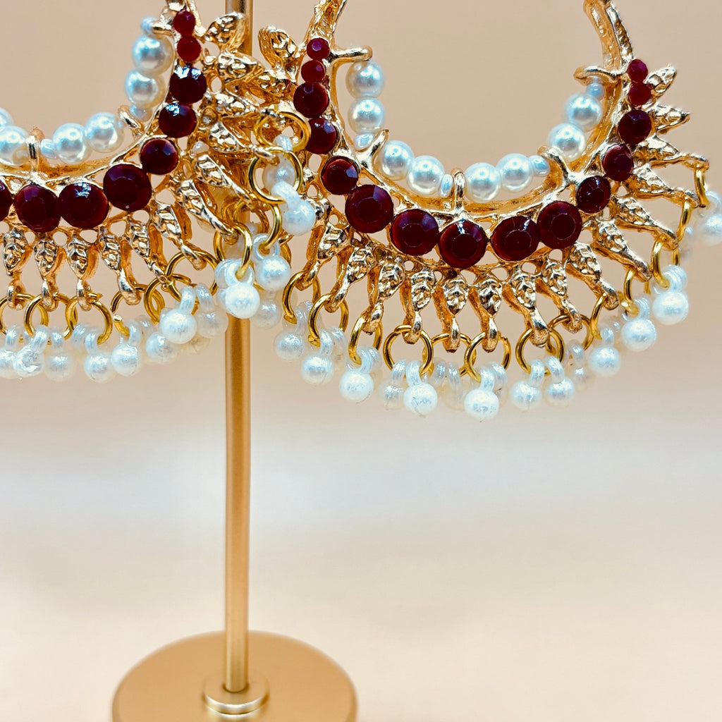 • Clothing: Embroidered/Printed suit for women - Made of best quality fabric - lawn or linen or chiffon - pure silk - Available at Najma Designs & Co. • Jewelry: Gold - plated stud earrings for