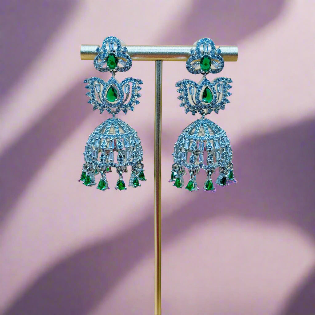 • Clothing: Embroidered/Printed suit for women - Made of best quality fabric - lawn or linen or chiffon - pure silk - Available at Najma Designs & Co. • Jewelry: Gold - plated stud earrings for