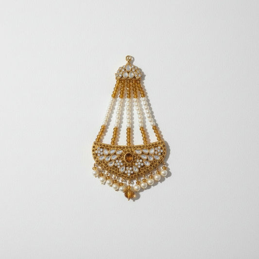 • Clothing: Embroidered/Printed suit for women - Made of best quality fabric - lawn or linen or chiffon - pure silk - Available at Najma Designs & Co. • Jewelry: Gold - plated stud earrings for