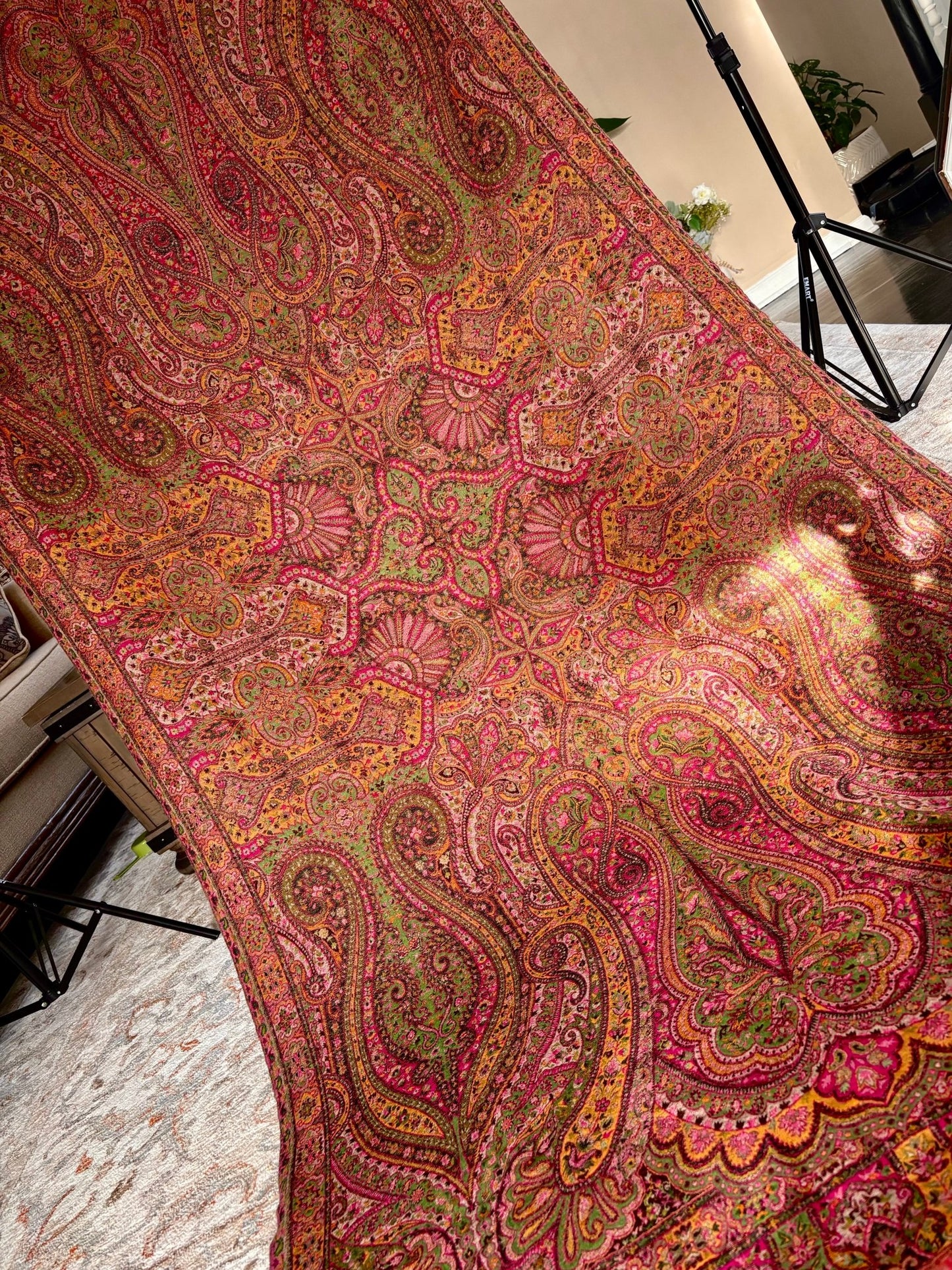 • Clothing: Embroidered/Printed suit for women - Made of best quality fabric - lawn or linen or chiffon - pure silk - Available at Najma Designs & Co. • Jewelry: Gold - plated stud earrings for