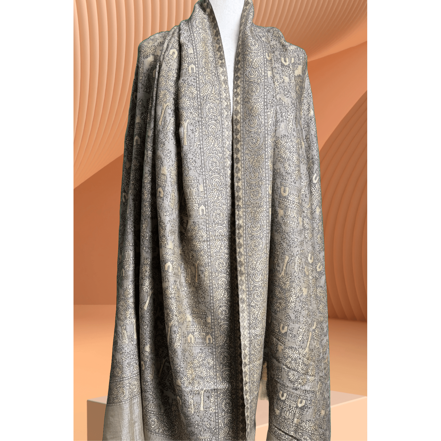 Kani silk Pashmina (Shahi Darbar) Shawl - NajmaDesigns & Co.