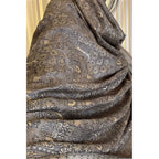 model wearing Kani Silk Pashmina Shawl (Shahi Darbar) - Beige Camel Color
Handcrafted with premium quality, this exquisite shawl is available exclusively at Najmadesigns and Co.