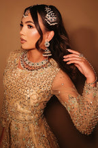 • Clothing: Embroidered/Printed suit for women - Made of best quality fabric - lawn or linen or chiffon- pure silk - Available at Najma Designs & Co. • Jewelry: Gold-plated stud earrings for