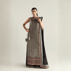 • Clothing: Embroidered/Printed suit for women - Made of best quality fabric - lawn or linen or chiffon - pure silk - Available at Najma Designs & Co. • Jewelry: Gold - plated stud earrings for