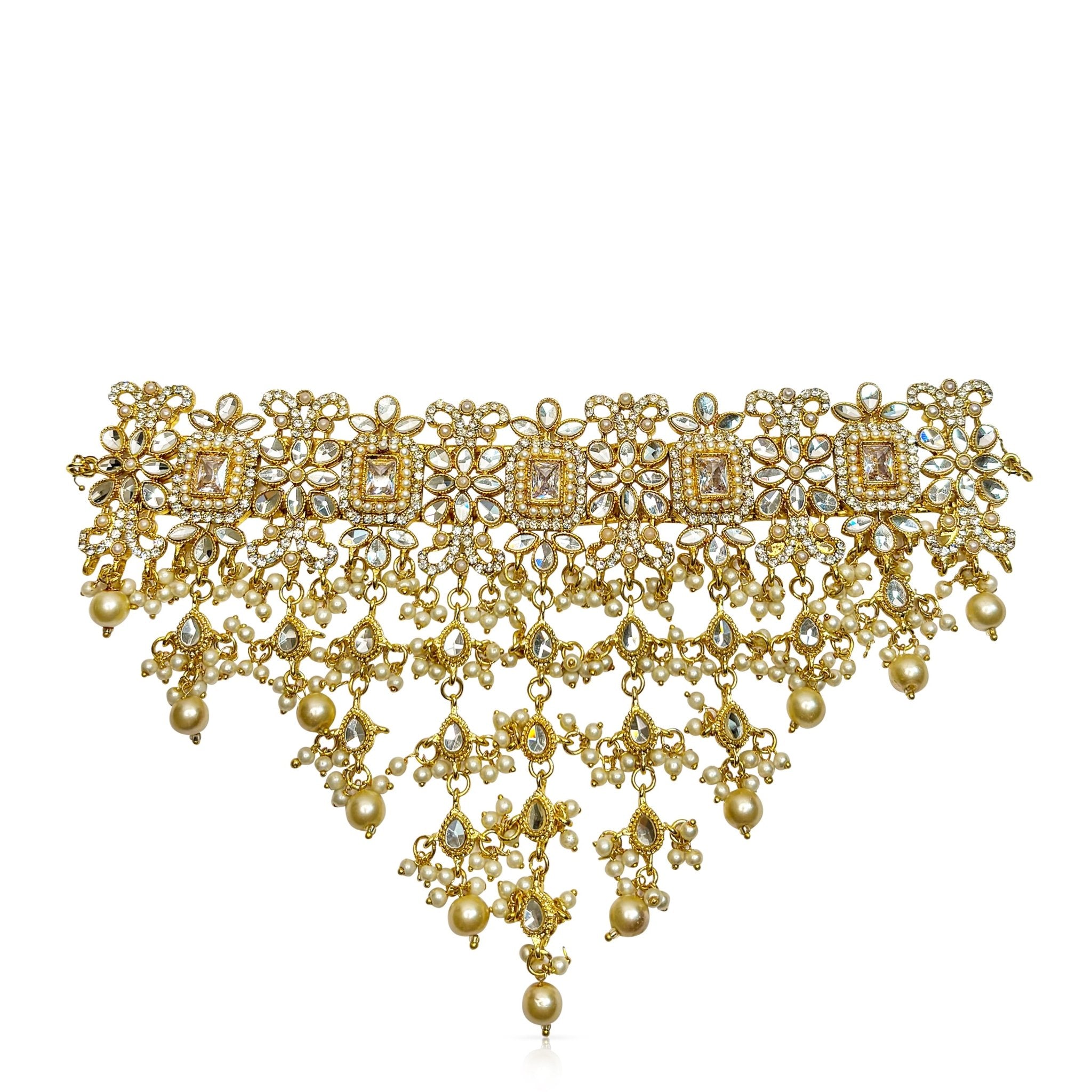 • Clothing: Embroidered/Printed suit for women - Made of best quality fabric - lawn or linen or chiffon - pure silk - Available at Najma Designs & Co. • Jewelry: Gold - plated stud earrings for