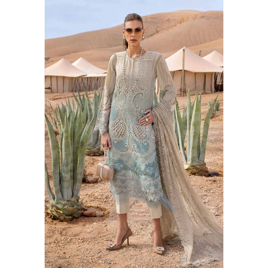 • Clothing: Embroidered/Printed suit for women - Made of best quality fabric - lawn or linen or chiffon - pure silk - Available at Najma Designs & Co. • Jewelry: Gold - plated stud earrings for