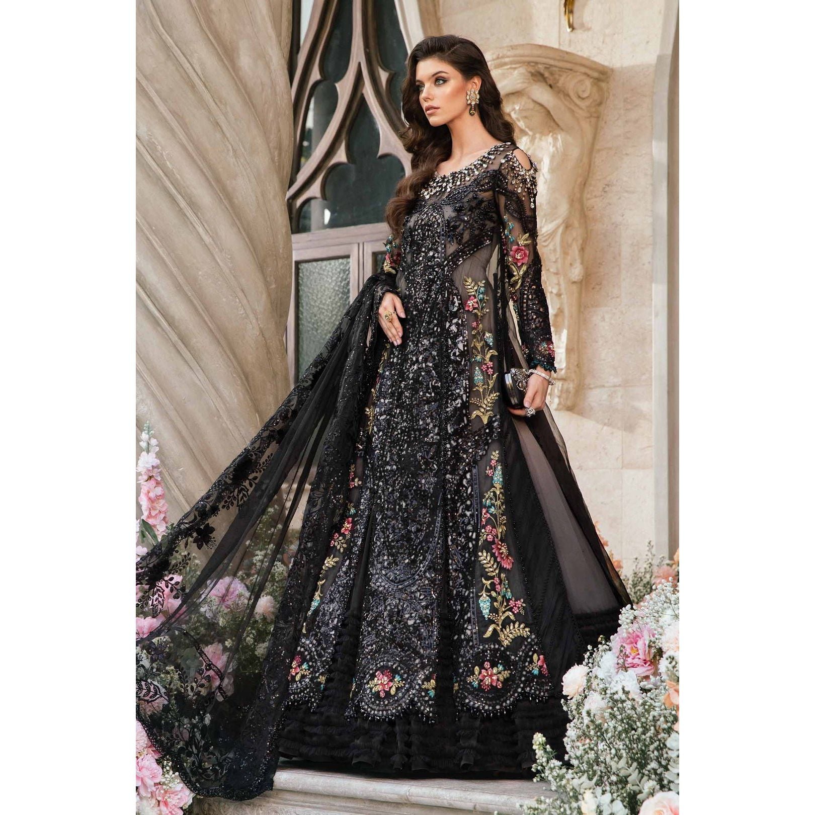 • Clothing: Embroidered/Printed suit for women - Made of best quality fabric - lawn or linen or chiffon - pure silk - Available at Najma Designs & Co. • Jewelry: Gold - plated stud earrings for