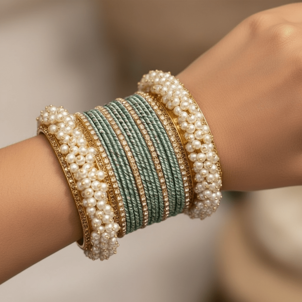 • Clothing: Embroidered/Printed suit for women - Made of best quality fabric - lawn or linen or chiffon - pure silk - Available at Najma Designs & Co. • Jewelry: Gold - plated stud earrings for