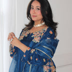 • Clothing: Embroidered/Printed suit for women - Made of best quality fabric - lawn or linen or chiffon - pure silk - Available at Najma Designs & Co. • Jewelry: Gold - plated stud earrings for