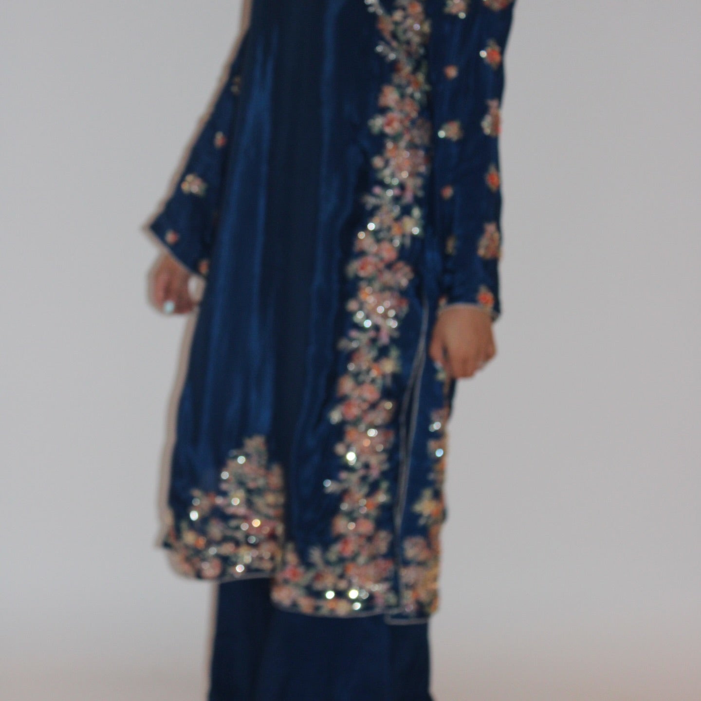 • Clothing: Embroidered/Printed suit for women - Made of best quality fabric - lawn or linen or chiffon - pure silk - Available at Najma Designs & Co. • Jewelry: Gold - plated stud earrings for