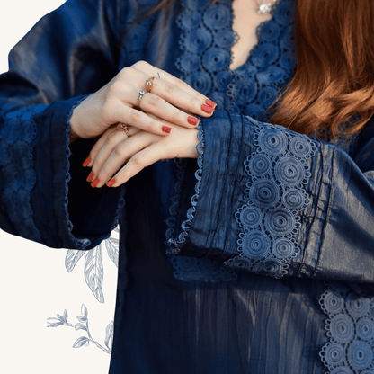 • Clothing: Embroidered/Printed suit for women - Made of best quality fabric - lawn or linen or chiffon - pure silk - Available at Najma Designs & Co. • Jewelry: Gold - plated stud earrings for
