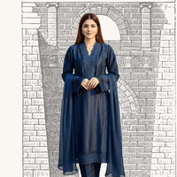 • Clothing: Embroidered/Printed suit for women - Made of best quality fabric - lawn or linen or chiffon - pure silk - Available at Najma Designs & Co. • Jewelry: Gold - plated stud earrings for
