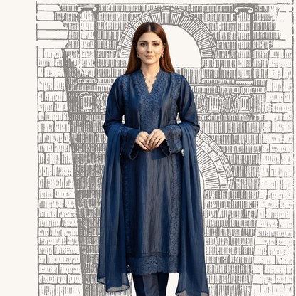 • Clothing: Embroidered/Printed suit for women - Made of best quality fabric - lawn or linen or chiffon - pure silk - Available at Najma Designs & Co. • Jewelry: Gold - plated stud earrings for