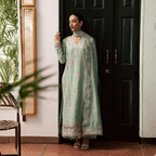 • Clothing: Embroidered/Printed suit for women - Made of best quality fabric - lawn or linen or chiffon - pure silk - Available at Najma Designs & Co. • Jewelry: Gold - plated stud earrings for