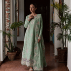 • Clothing: Embroidered/Printed suit for women - Made of best quality fabric - lawn or linen or chiffon - pure silk - Available at Najma Designs & Co. • Jewelry: Gold - plated stud earrings for