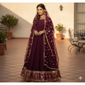 • Clothing: Embroidered/Printed suit for women - Made of best quality fabric - lawn or linen or chiffon - pure silk - Available at Najma Designs & Co. • Jewelry: Gold - plated stud earrings for
