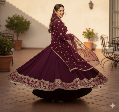 • Clothing: Embroidered/Printed suit for women - Made of best quality fabric - lawn or linen or chiffon - pure silk - Available at Najma Designs & Co. • Jewelry: Gold - plated stud earrings for