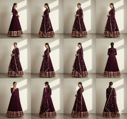 • Clothing: Embroidered/Printed suit for women - Made of best quality fabric - lawn or linen or chiffon - pure silk - Available at Najma Designs & Co. • Jewelry: Gold - plated stud earrings for