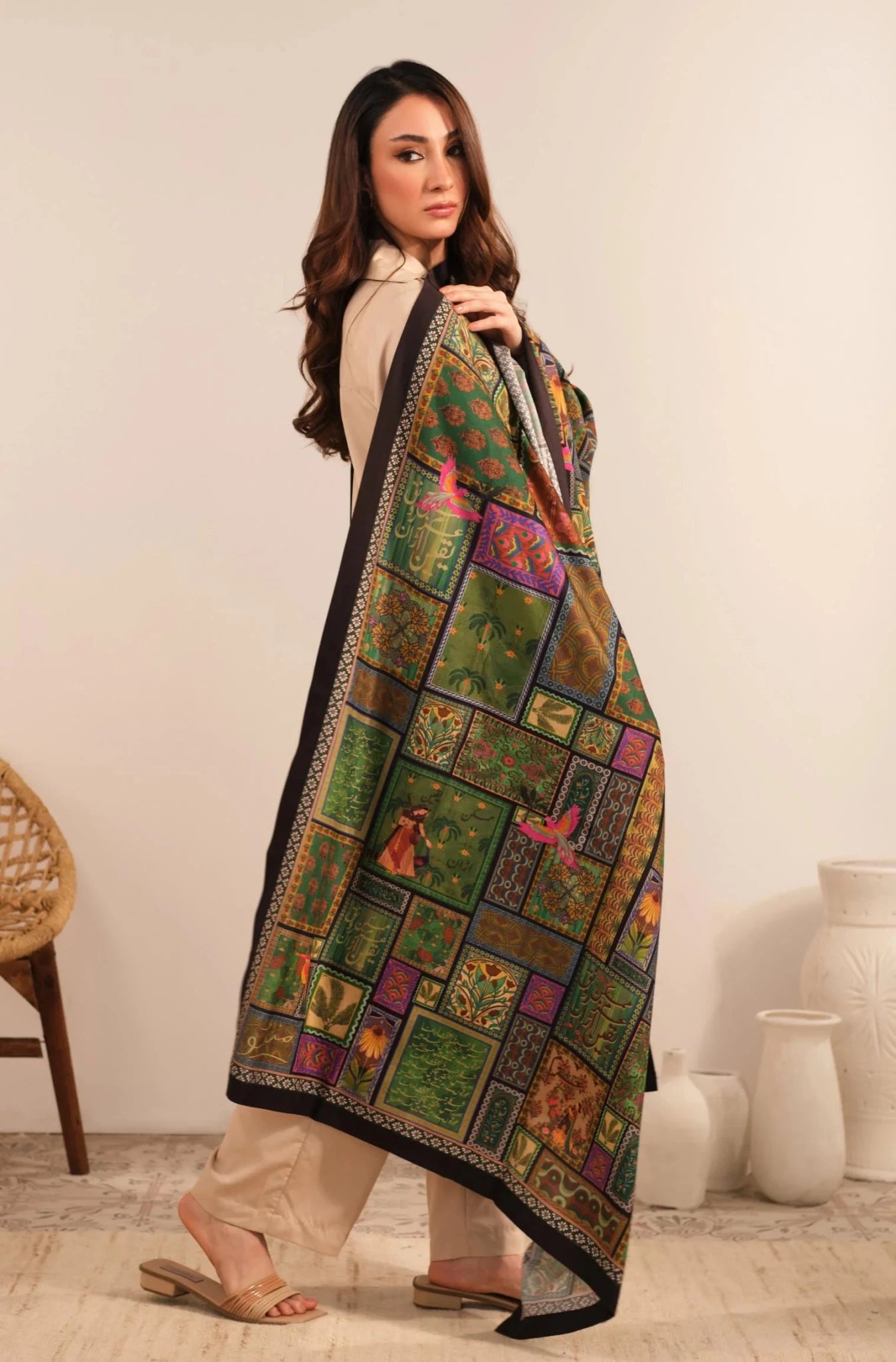 Mumkin (Possibility) Odhni| Manto - NajmaDesigns & Co.