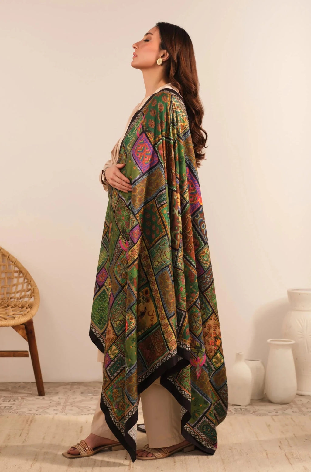 Mumkin (Possibility) Odhni| Manto - NajmaDesigns & Co.