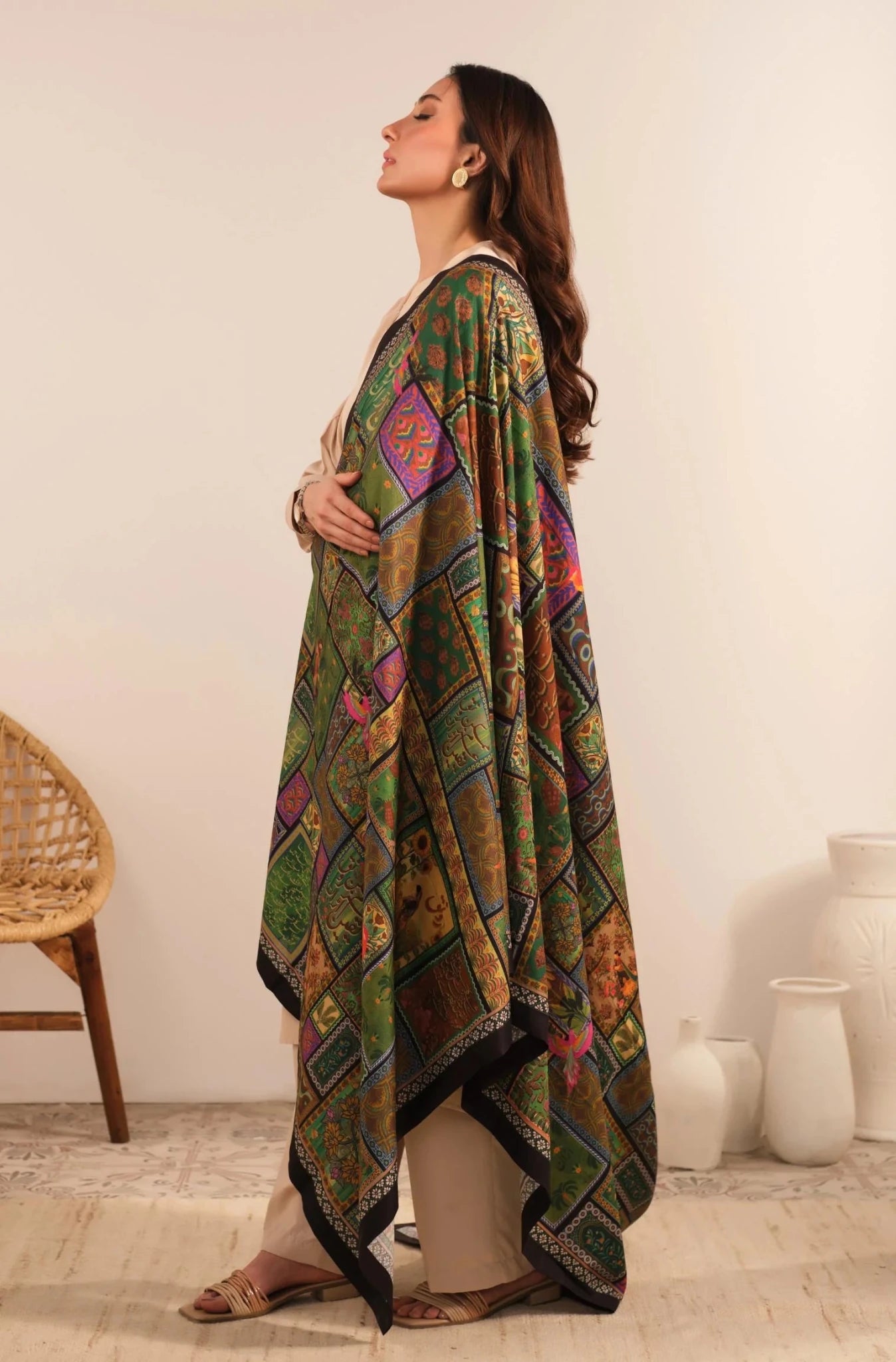 Mumkin (Possibility) Odhni| Manto - NajmaDesigns & Co.