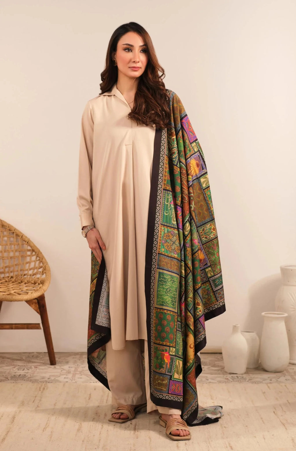 Mumkin (Possibility) Odhni| Manto - NajmaDesigns & Co.