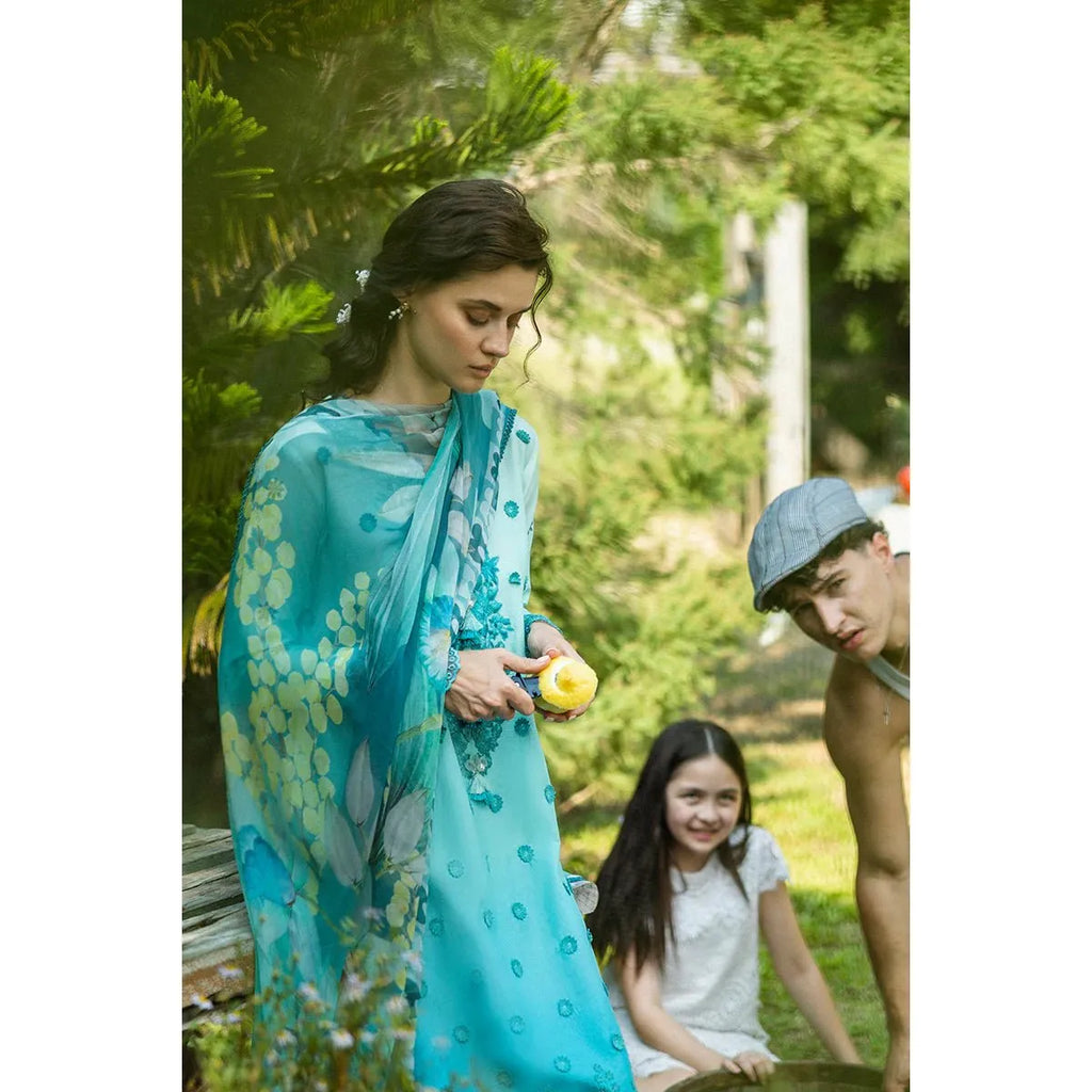 • Clothing: Embroidered/Printed suit for women - Made of best quality fabric - lawn or linen or chiffon - pure silk - Available at Najma Designs & Co. • Jewelry: Gold - plated stud earrings for