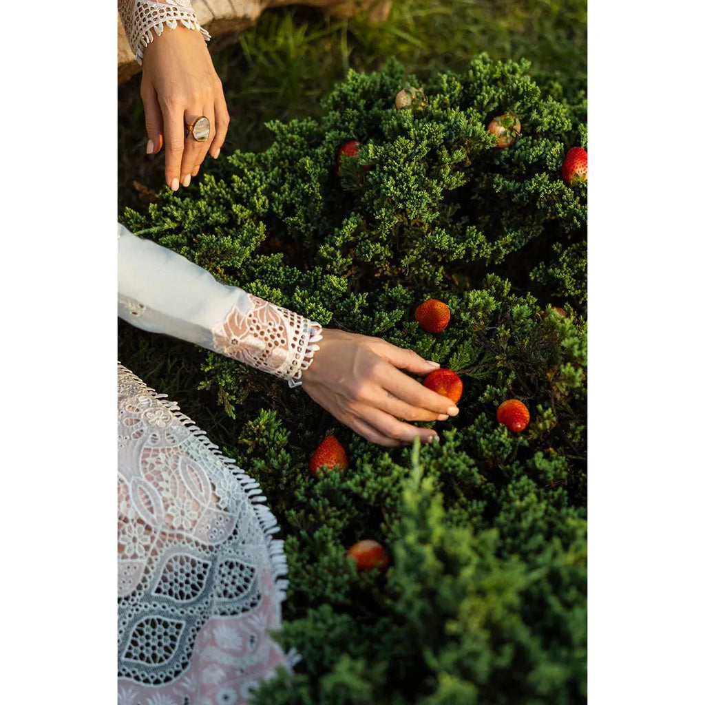 • Clothing: Embroidered/Printed suit for women - Made of best quality fabric - lawn or linen or chiffon - pure silk - Available at Najma Designs & Co. • Jewelry: Gold - plated stud earrings for