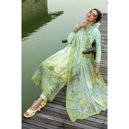• Clothing: Embroidered/Printed suit for women - Made of best quality fabric - lawn or linen or chiffon - pure silk - Available at Najma Designs & Co. • Jewelry: Gold - plated stud earrings for