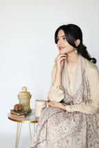 • Clothing: Embroidered/Printed suit for women - Made of best quality fabric - lawn or linen or chiffon - pure silk - Available at Najma Designs & Co. • Jewelry: Gold - plated stud earrings for