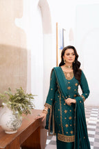 • Clothing: Embroidered/Printed suit for women - Made of best quality fabric - lawn or linen or chiffon - pure silk - Available at Najma Designs & Co. • Jewelry: Gold - plated stud earrings for