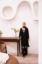 • Clothing: Embroidered/Printed suit for women - Made of best quality fabric - lawn or linen or chiffon - pure silk - Available at Najma Designs & Co. • Jewelry: Gold - plated stud earrings for