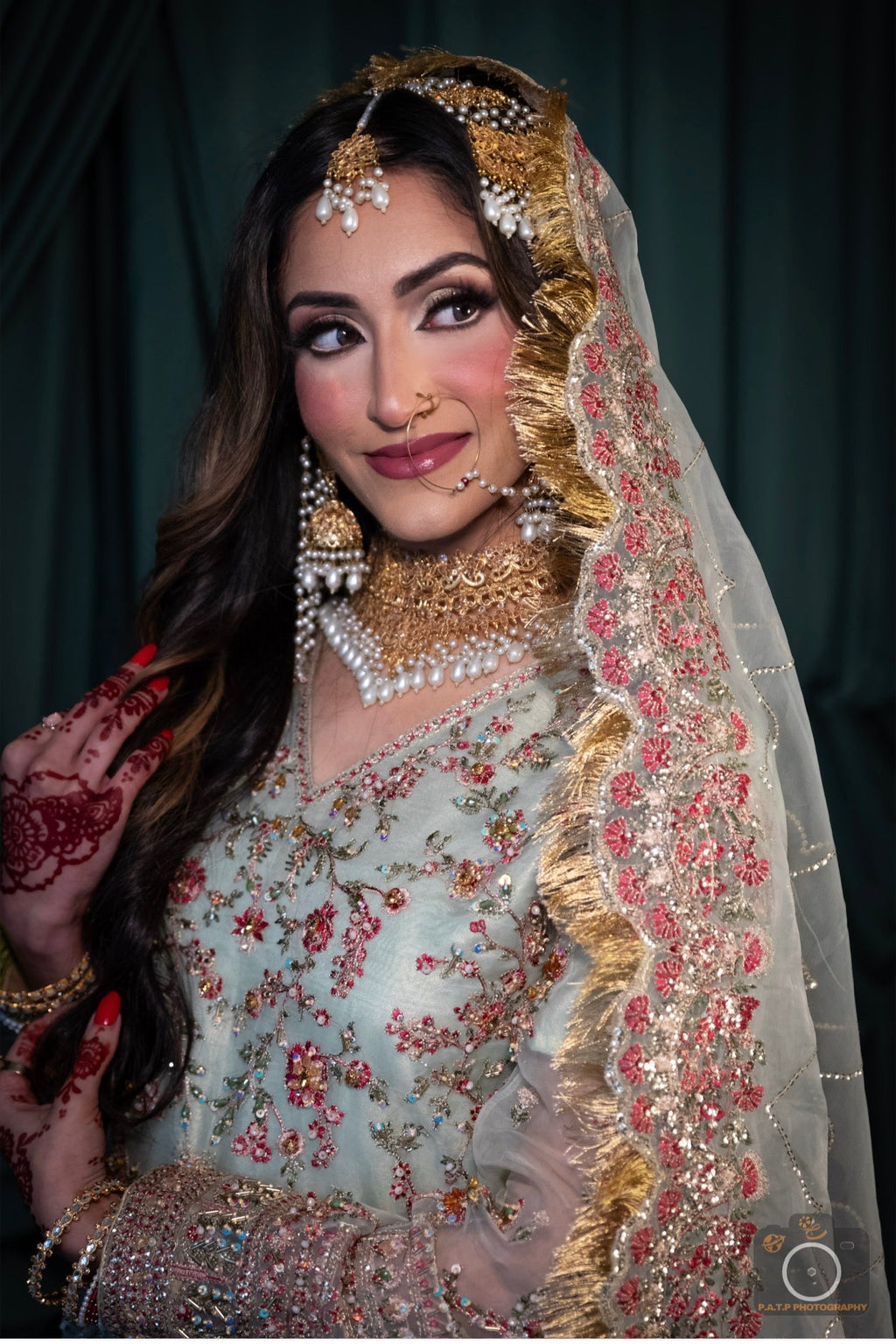 • Clothing: Embroidered/Printed suit for women - Made of best quality fabric - lawn or linen or chiffon - pure silk - Available at Najma Designs & Co. • Jewelry: Gold - plated stud earrings for