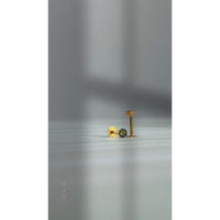 Nose stud-Green 21K